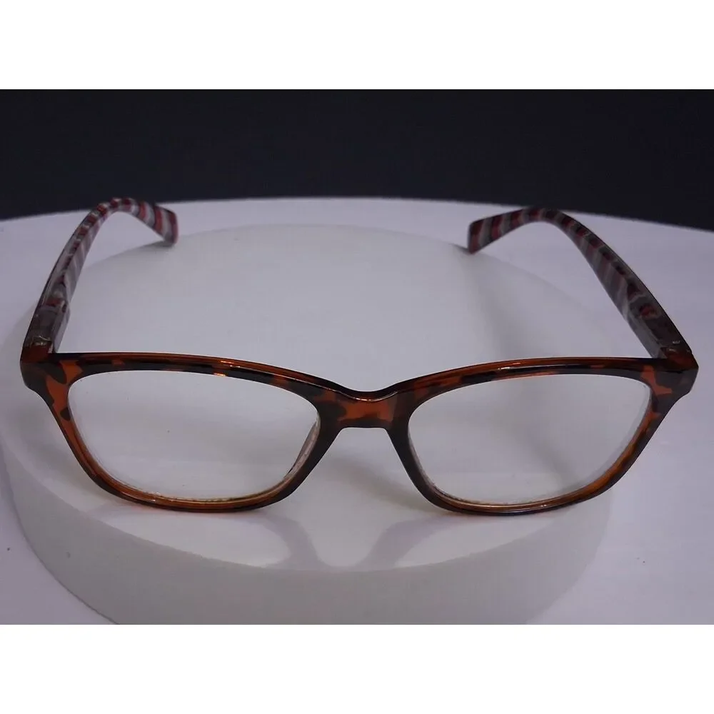 EV1 from Ellen DeGeneres Sawyer Tortoise +1.25 Reading Glasses with Case
